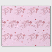 Cupidon  pattern geschenkpapier (Flach)