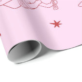 Cupidon  pattern geschenkpapier (Rolleneckpunkt)