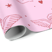 Cupidon  pattern geschenkpapier (Rolleneckpunkt)