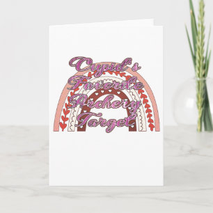 Cupidos Lieblingszielscheibe - Valentinstag Karte