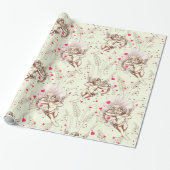 Cupids Arrow Floral Geschenkpapier (Ungerollt)