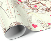Cupids Arrow Floral Geschenkpapier (Rolleneckpunkt)