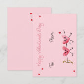 Cupid's Arrow Hearts Valentine's Day Card Dankeskarte (Vorne/Hinten)