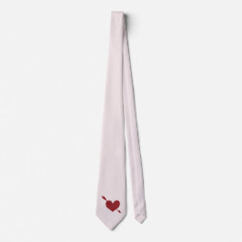 Cupid's Arrow in Heart Light Pink Krawatte