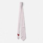 Cupid's Arrow in Heart Light Pink Krawatte (Rückseite)