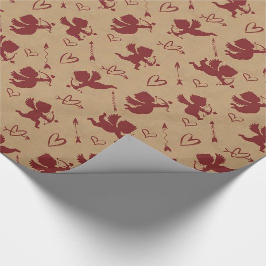 Cupids Arrows and Hearts ID630 Geschenkpapier (Ecke)
