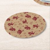 Cupids Arrows and Hearts ID630 Runder Pappuntersetzer (Angewinkelt)