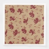 Cupids Arrows and Hearts ID630 Serviette (Vorderseite)