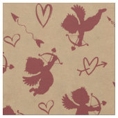 Cupids Arrows and Hearts ID630 Stoff (Nahaufnahme)