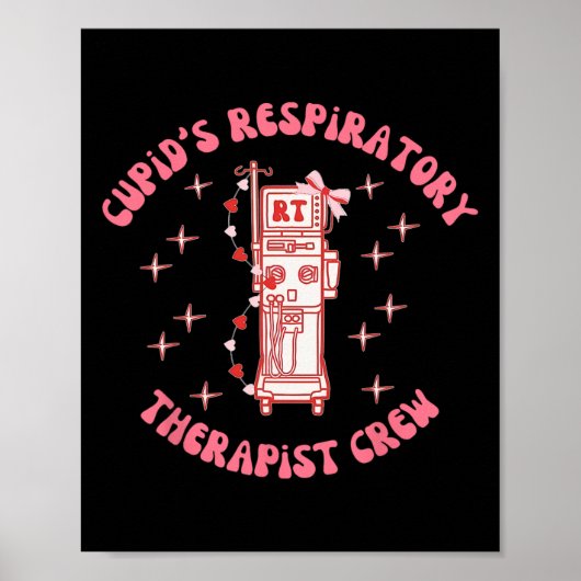 Cupid's Atemtherapeutenteam Valentinstag L Poster (Vorne)