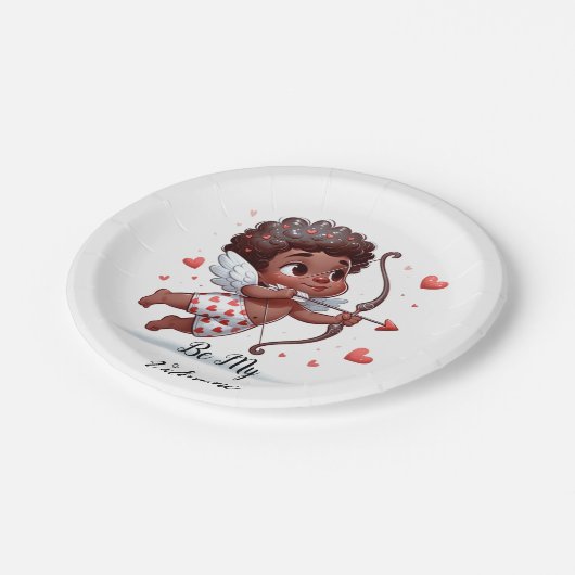 Cupid's Charm ist mein Valentin Pappteller (Schrägansicht)