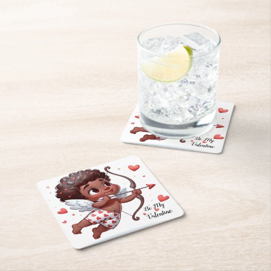 Cupid's Charm ist mein Valentin Rechteckiger Pappuntersetzer (Vor Ort)