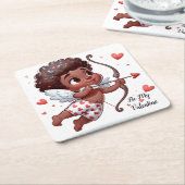 Cupid's Charm ist mein Valentin Rechteckiger Pappuntersetzer (angewinkelt)