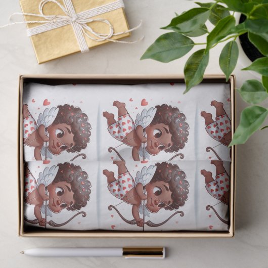 Cupid's Charm ist mein Valentin Seidenpapier (Geschenk)