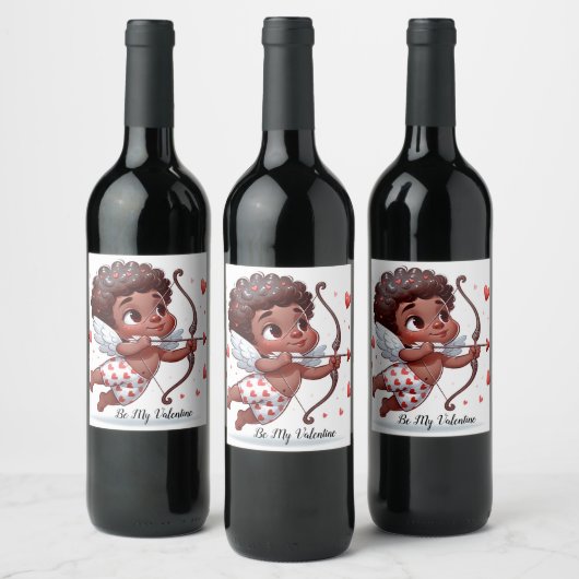 Cupid's Charm ist mein Valentin Weinetikett (Flaschen)