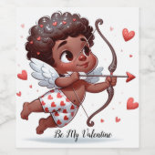 Cupid's Charm ist mein Valentin Weinetikett (Einzelnes Label)