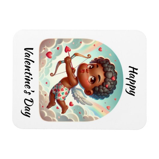 Cupid's Charm Valentine's Card Magnet (Horizontal)