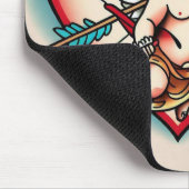 Cupid's Classic Heart Tattoo Mousepad (Ecke)