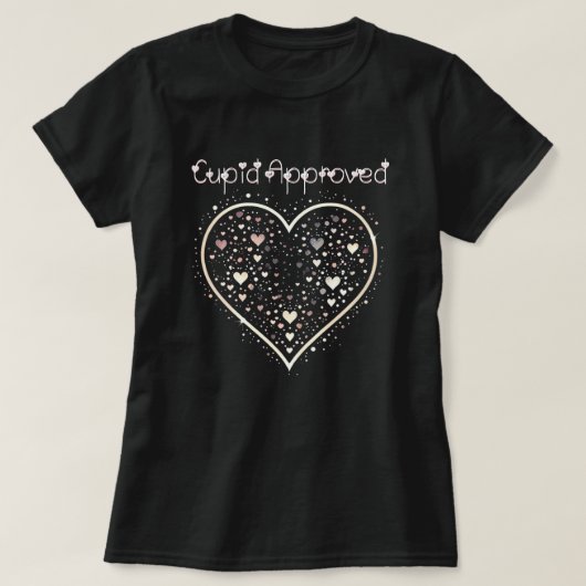 Cupid's Confetti Heart T-Shirt (Design vorne)