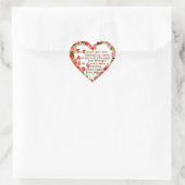 Cupids Dart Herz-Aufkleber (Tasche)