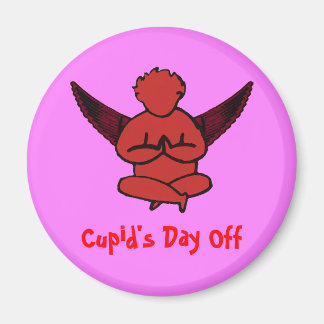 Cupid's Day Off - Valentins Yoga Magnet