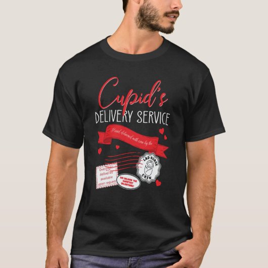 Cupid's Delivery Service L&D Nurse Valentines Day  T-Shirt (Vorderseite)