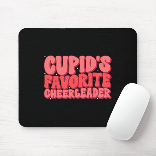 Cupids Favorite Cheerleader Valentine Day Liebe Ch Mousepad (Mit Mouse)