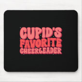 Cupids Favorite Cheerleader Valentine Day Liebe Ch Mousepad (Vorne)