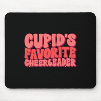Cupids Favorite Cheerleader Valentine Day Liebe Ch Mousepad