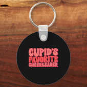 Cupids Favorite Cheerleader Valentine Day Liebe Ch Schlüsselanhänger (Vorderseite)