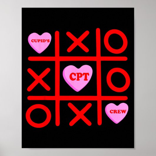Cupids Favorite Cpt Crew Xoxo Phlebotomist Valenti Poster (Vorne)
