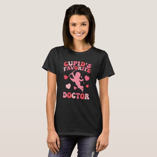 Cupid's Favorite Doctor Doctor Valentine T-Shirt (Vorne ganz)