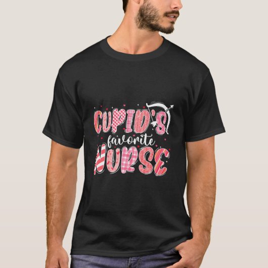 Cupid'S Favorite Nurse Nurse Nursing Day T-Shirt (Vorderseite)