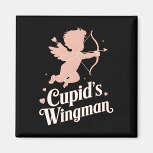 Cupids Flügelmann Lustiges Valentinstag Engel Desi Magnet