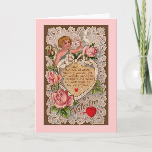 Cupids Gedichtkarte Feiertagskarte (Vorderseite)