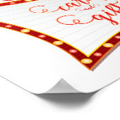 Cupids geheimer Valentins-Babyshower-Karten & Gesc Poster (Ecke)