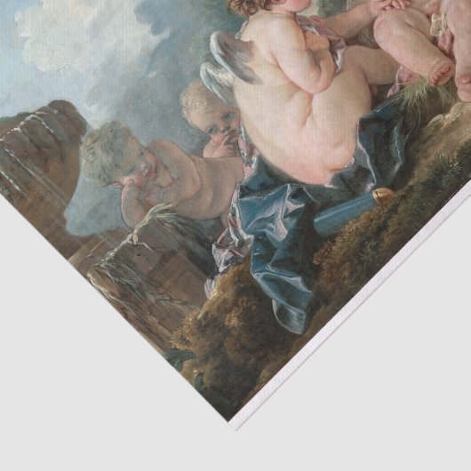 Cupids in Conspiracy by Francois Boucher Seidenpapier (Ausschnitt)