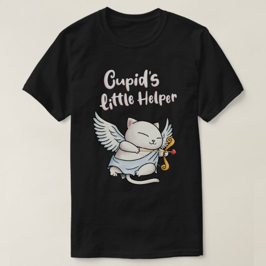 Cupids Kleine HelferValentine Cat T-Shirt (Design vorne)