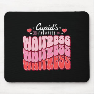 Cupids Lieblings Bedienung Valentinstag Herzen Mousepad