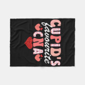 Cupids Lieblings-Cna Valentinstag Certified Nursin Fleecedecke (Vorderseite (Horizontal))