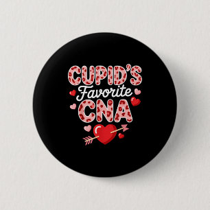 Cupids Lieblings-CNA Valentinstag Herz Krankenschw Button