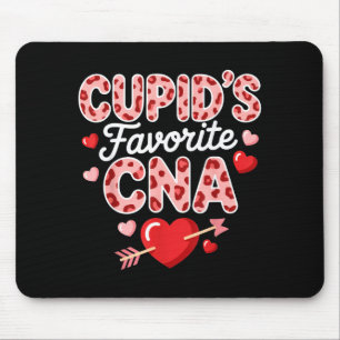 Cupids Lieblings-CNA Valentinstag Herz Krankenschw Mousepad