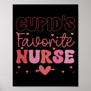 Cupids Lieblings-Krankenschwester-Valentinstag Val Poster