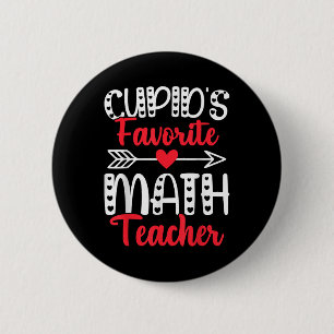 Cupids Lieblings-Mathematiklehrer Mathematik Valen Button