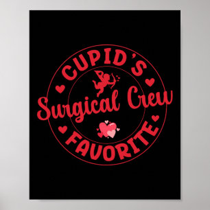 Cupids Lieblings-OP-Schwester Valentins-Op Poster