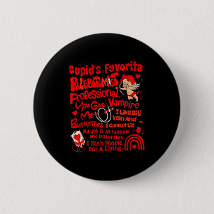 Cupids Lieblings-Phlebotomist Valentinstag Phlebot Button