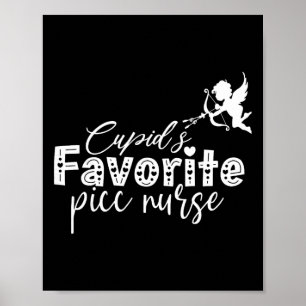 Cupids Lieblings-PICC-Krankenpflegerin Valentinsta Poster