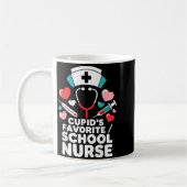 Cupids Lieblings-Schulkrankenschwester Lustiger Va Kaffeetasse (Links)