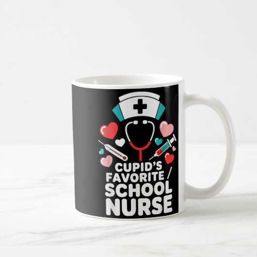 Cupids Lieblings-Schulkrankenschwester Lustiger Va Kaffeetasse (Rechts)