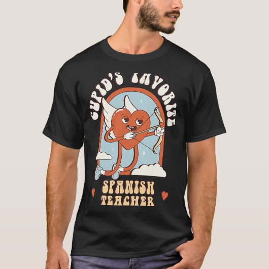 Cupids Lieblings-Spanischlehrer Niedlich Groo T-Shirt (Vorderseite)